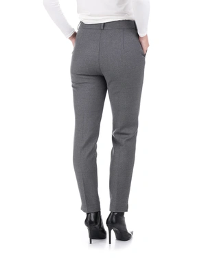 Pantalon gris fuselé pour femme | Pantalons - 3