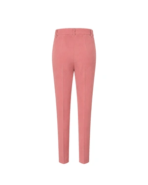 Pantaloni de damă în culoarea roz cenușie, cu croială conică pe picior | NOUTATI - 2