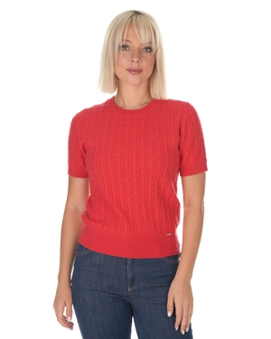Pull en laine et cachemire rouge | Pulls | Dika.com - 1 Pull en laine et cachemire rouge | Pulls - 1