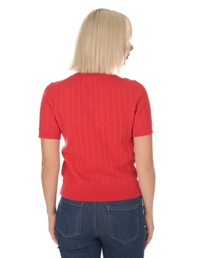Pull en laine et cachemire rouge | Pulls | Dika.com - 3 Pull en laine et cachemire rouge | Pulls - 3