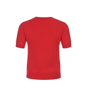 Pull en laine et cachemire rouge | Pulls | Dika.com - 4 Pull en laine et cachemire rouge | Pulls - 4
