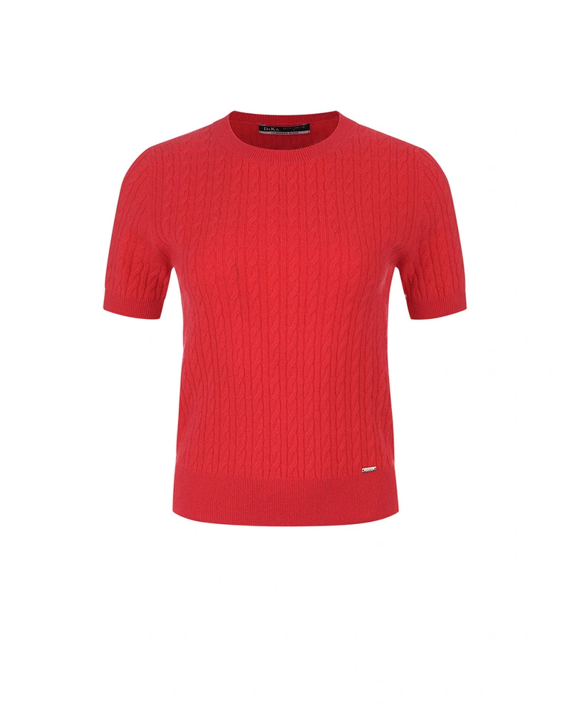 Pull en laine et cachemire rouge | Pulls