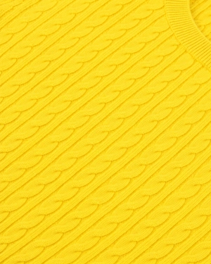 Women's wool and cashmere sweater in yellow | Sweathers - 4