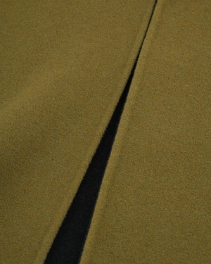 Wool A-line skirt in olive green | All products - 2