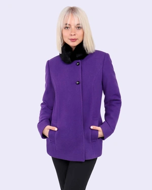 Wool coat with faux fur collar | Jackets and Coats - 7