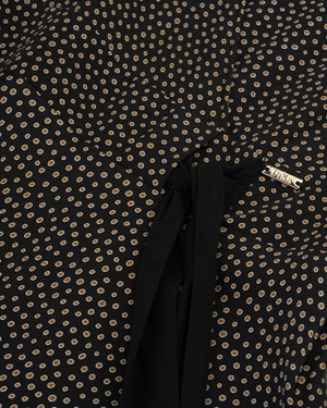 Wrap-style dress with delicate dot print | COLLECTION - 8