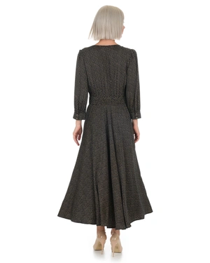 Wrap-style dress with delicate dot print | COLLECTION - 10