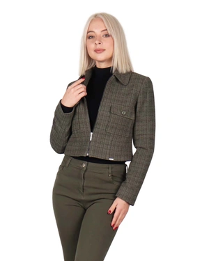 Zip-up tweed jacket | Jackets and Blazers | Outlet DiKa - 2 Zip-up tweed jacket | Jackets and Blazers - 2
