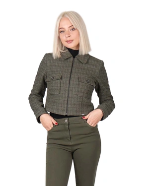 Zip-up tweed jacket | Jackets and Blazers | Outlet DiKa - 3 Zip-up tweed jacket | Jackets and Blazers - 3